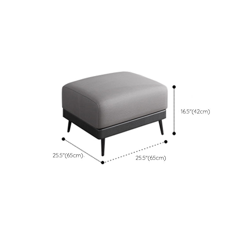Scandinavian Sofa Faux Leather Gray Pillows Living Room Standard Seating