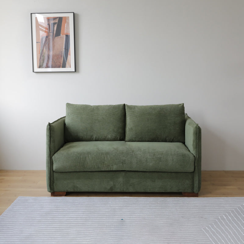 Scandinavian Sofa Fabric Living Room Pillows Square Arm Standard Sofa Bed
