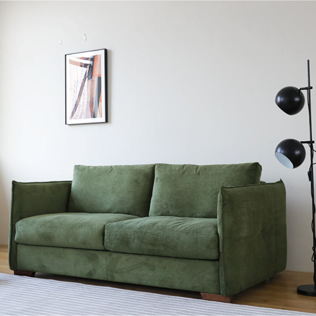 Scandinavian Sofa Fabric Living Room Pillows Square Arm Standard Sofa Bed