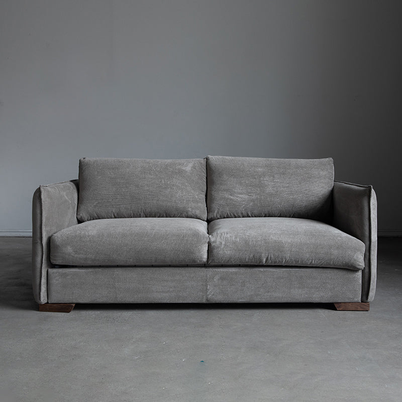 Scandinavian Sofa Fabric Living Room Pillows Square Arm Standard Sofa Bed