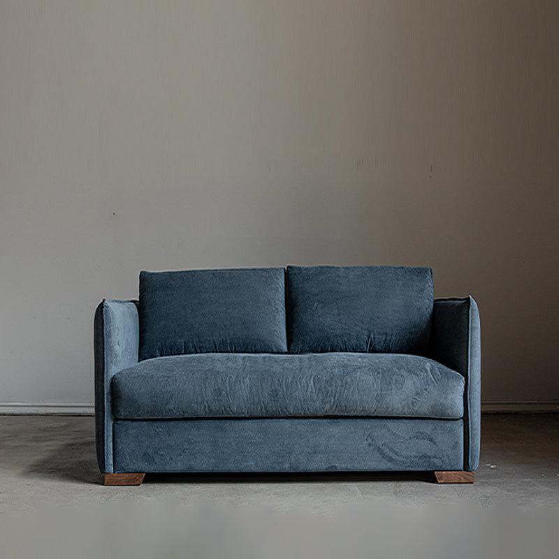 Scandinavian Sofa Fabric Living Room Pillows Square Arm Standard Sofa Bed