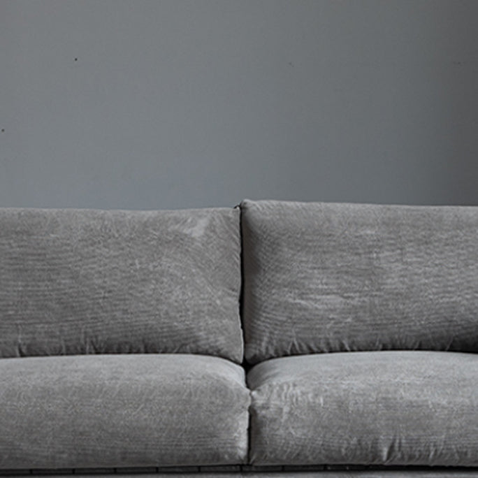 Scandinavian Sofa Fabric Living Room Pillows Square Arm Standard Sofa Bed