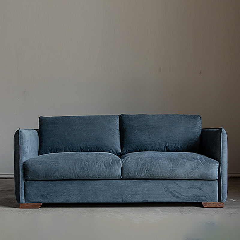 Scandinavian Sofa Fabric Living Room Pillows Square Arm Standard Sofa Bed