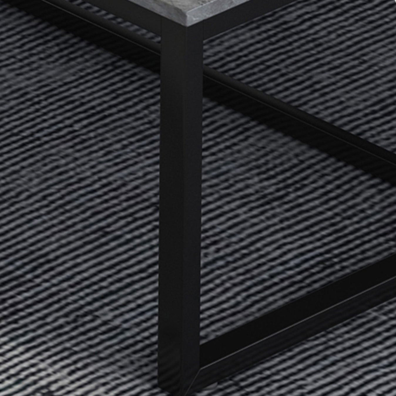 Rectangular Wooden Top Coffee Table Steel Trestle Base Cocktail Table