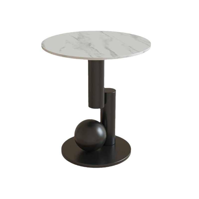 Metal Abstract Base Cocktail Table Glam Slate Top Coffee Table