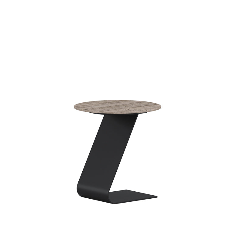 Minimalist Slate Coffee Table Round Bunching Coffee Table Sets for Living Room
