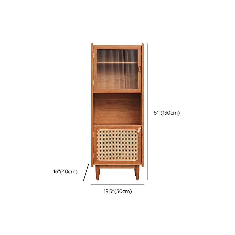 Minimalism Rectangle Storage Cabinet Solid Wood Accent Cabinet