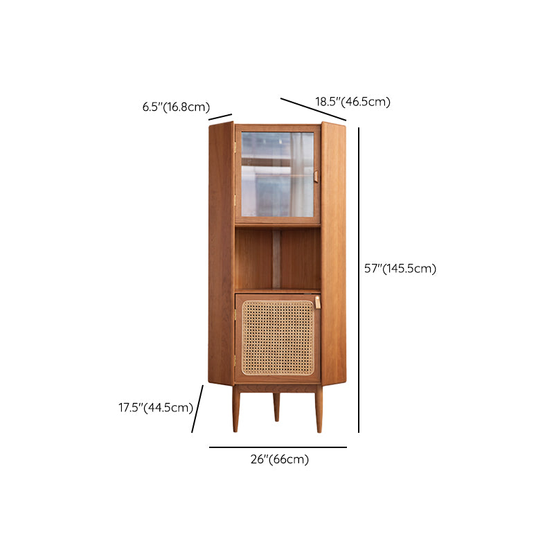 Minimalism Rectangle Storage Cabinet Solid Wood Accent Cabinet