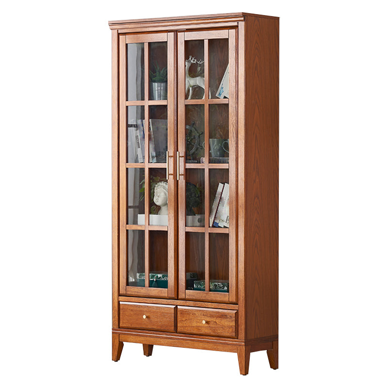 Minimalistic Rectangle Storage Cabinet Solid Wood Accent Cabinet