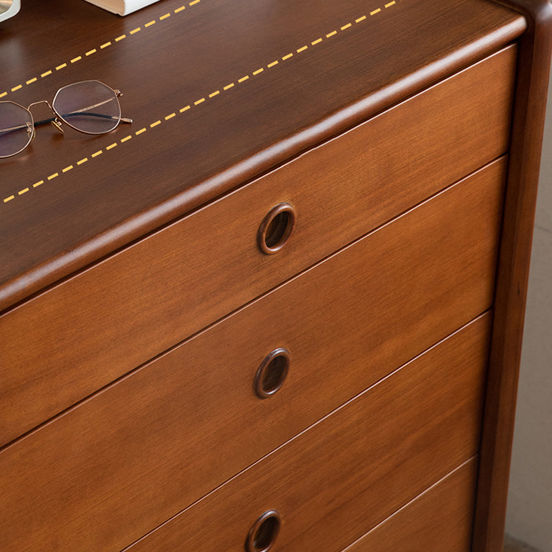 Minimal Rectangle Wood Side Cabinet Soft Close Drawers Storage Cabinet
