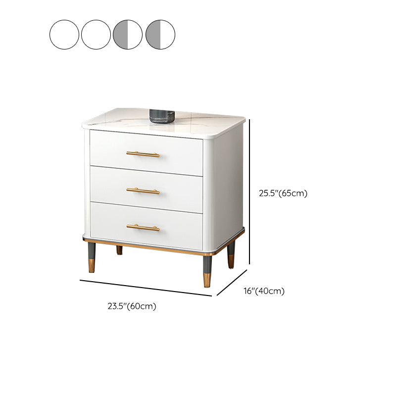 Wood Storage Cabinet Contemporary Standard Side Cabinet with Drawers