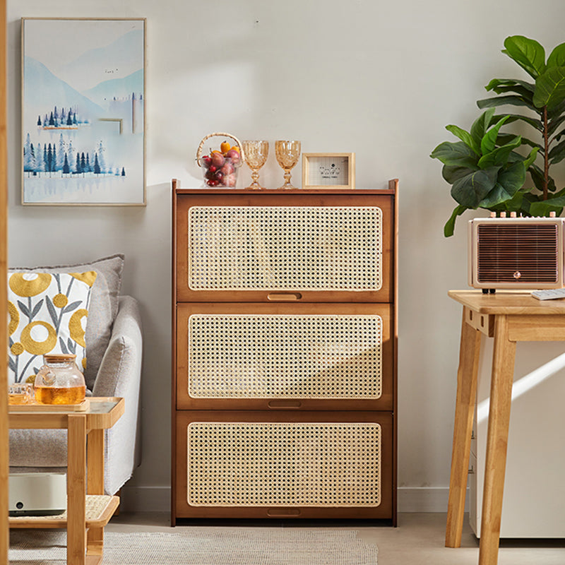 Minimalistic Solid Wood Accent Cabinet Rectangle Storage Cabinet