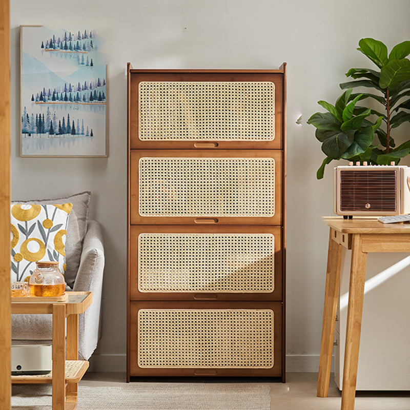 Minimalistic Solid Wood Accent Cabinet Rectangle Storage Cabinet