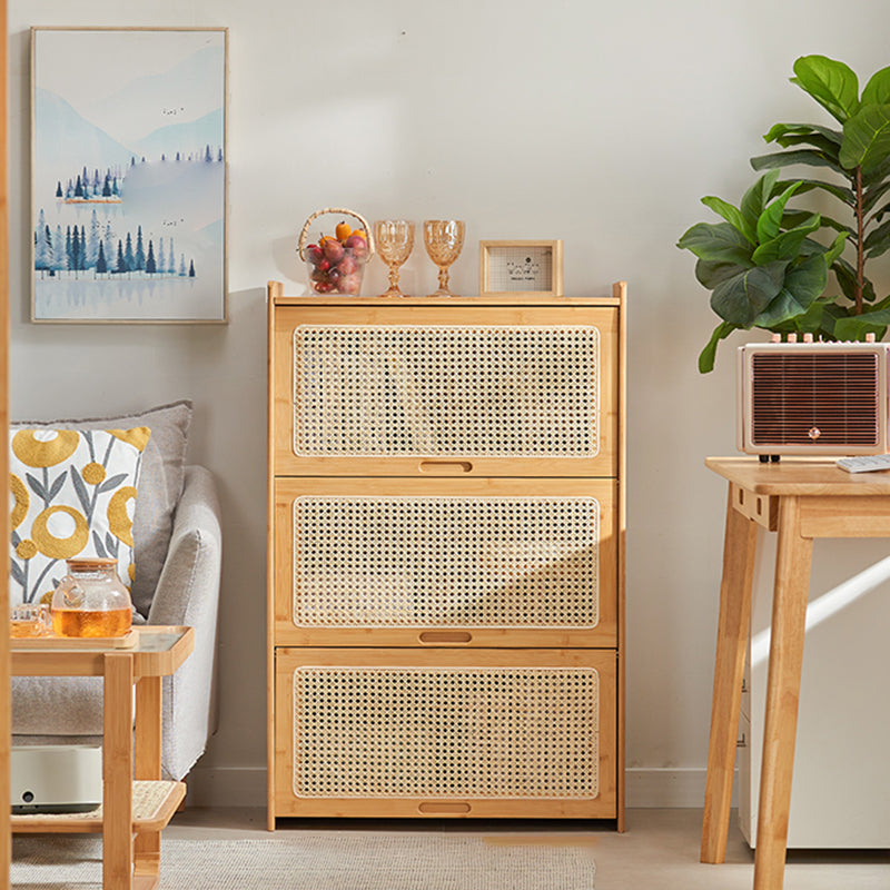 Minimalistic Solid Wood Accent Cabinet Rectangle Storage Cabinet