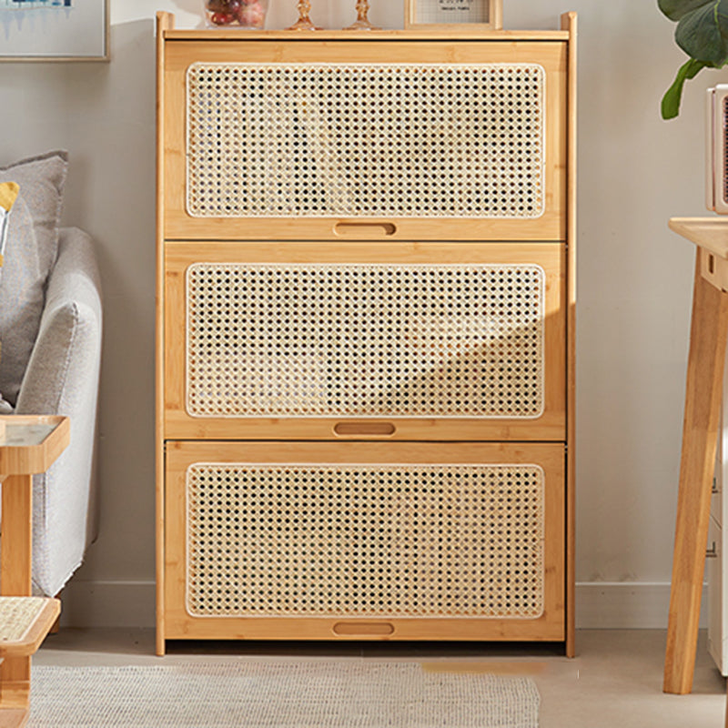 Minimalistic Solid Wood Accent Cabinet Rectangle Storage Cabinet