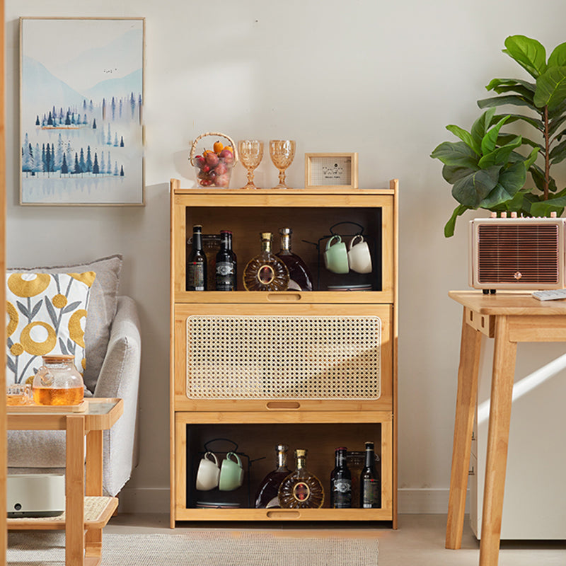 Minimalistic Solid Wood Accent Cabinet Rectangle Storage Cabinet