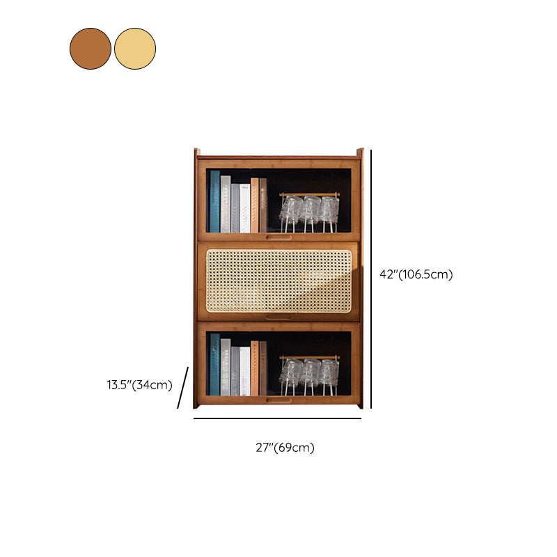 Minimalistic Solid Wood Accent Cabinet Rectangle Storage Cabinet