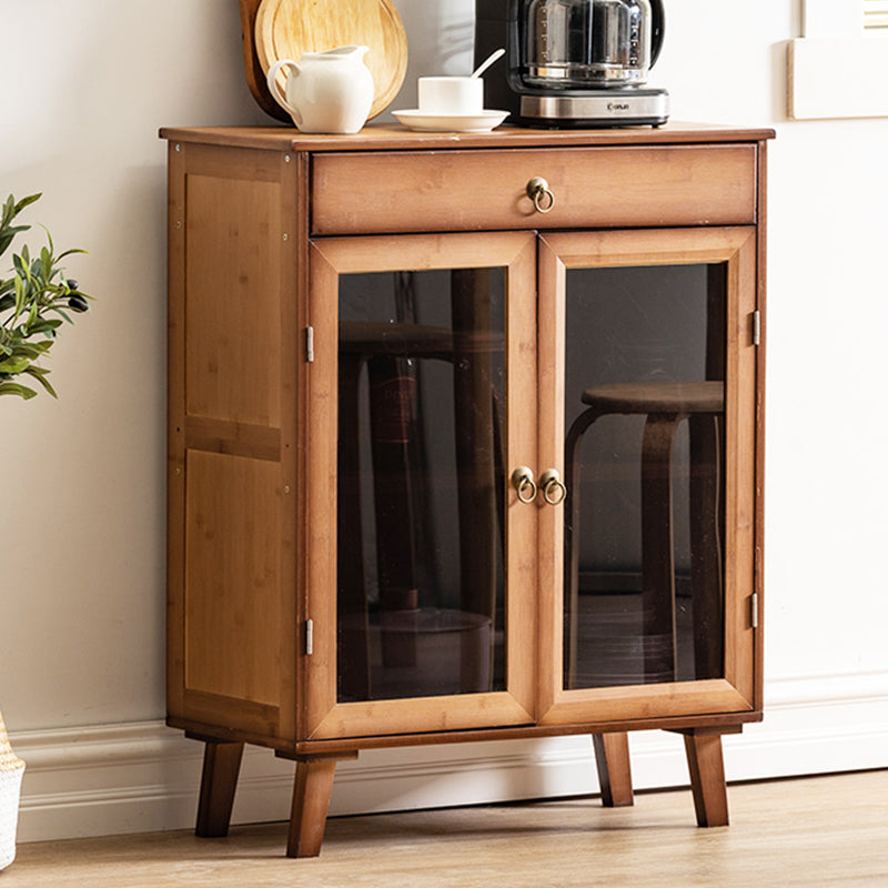 Contemporary Rectangle Storage Cabinet Solid Wood Accent Cabinet