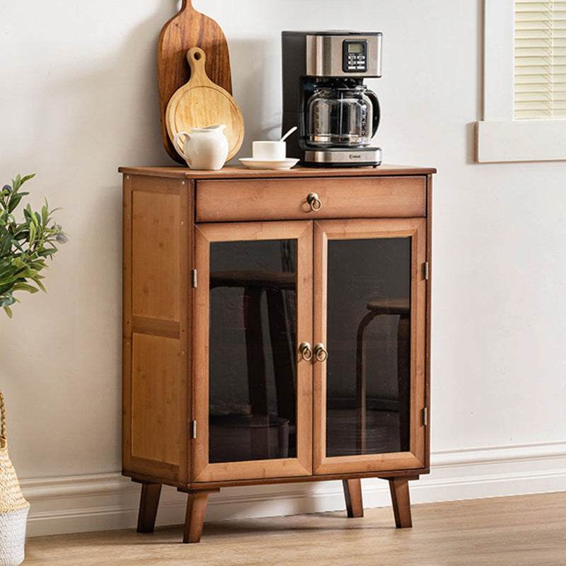 Contemporary Rectangle Storage Cabinet Solid Wood Accent Cabinet