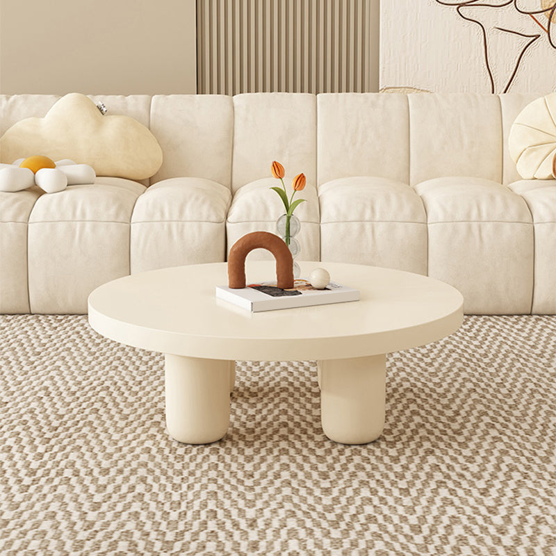 Wood Coffee Cocktail Table White Coffee or End Table with 4 Legs