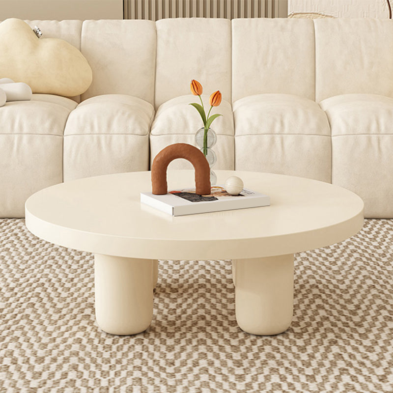 Wood Coffee Cocktail Table White Coffee or End Table with 4 Legs