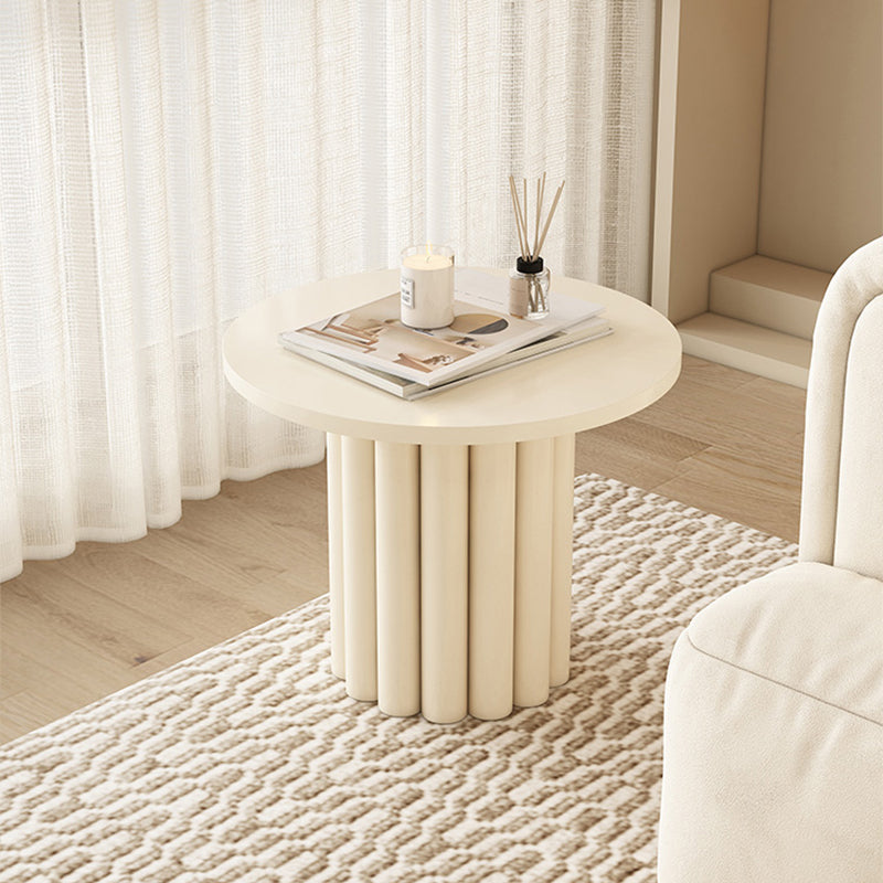 Wood Coffee Cocktail Table White Coffee or End Table with 4 Legs