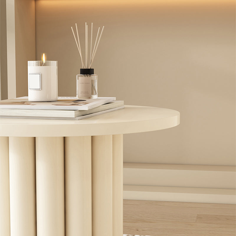 Wood Coffee Cocktail Table White Coffee or End Table with 4 Legs