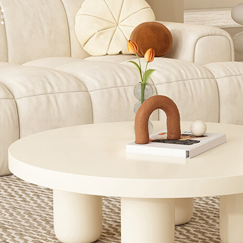 Wood Coffee Cocktail Table White Coffee or End Table with 4 Legs