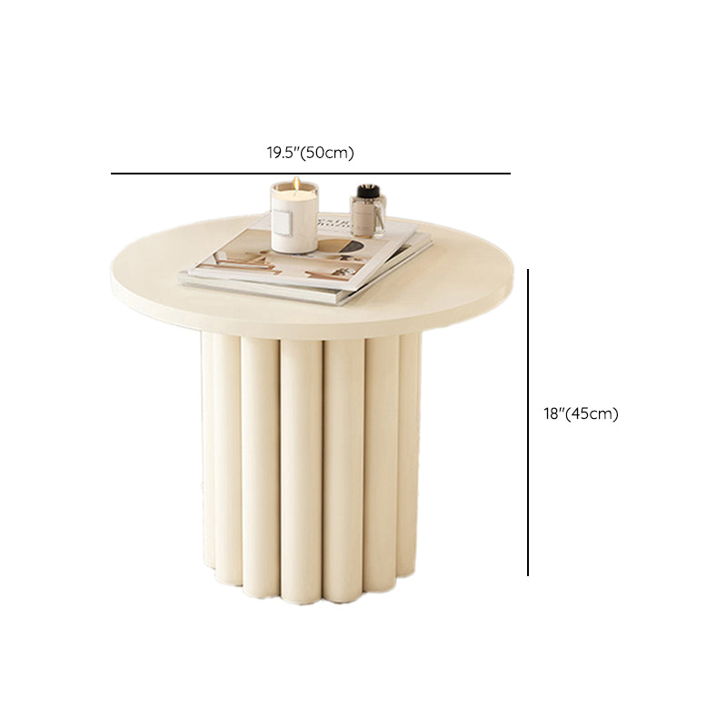 Wood Coffee Cocktail Table White Coffee or End Table with 4 Legs