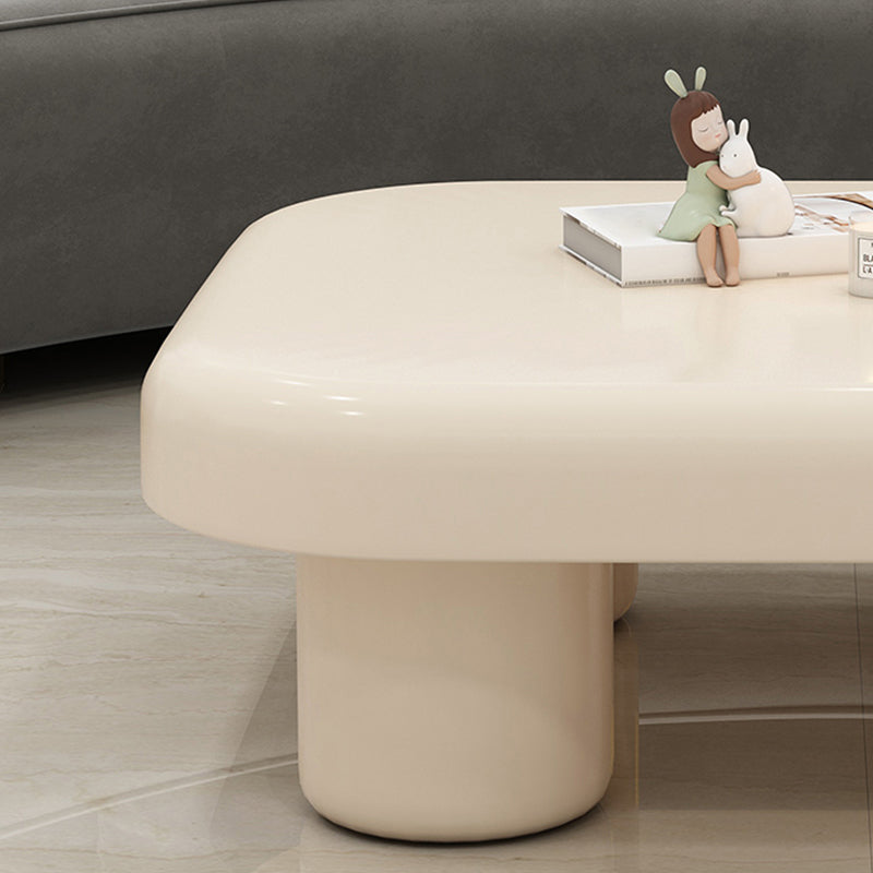 Wood Square Coffee Cocktail Table White 4 Legs Coffee or End Table