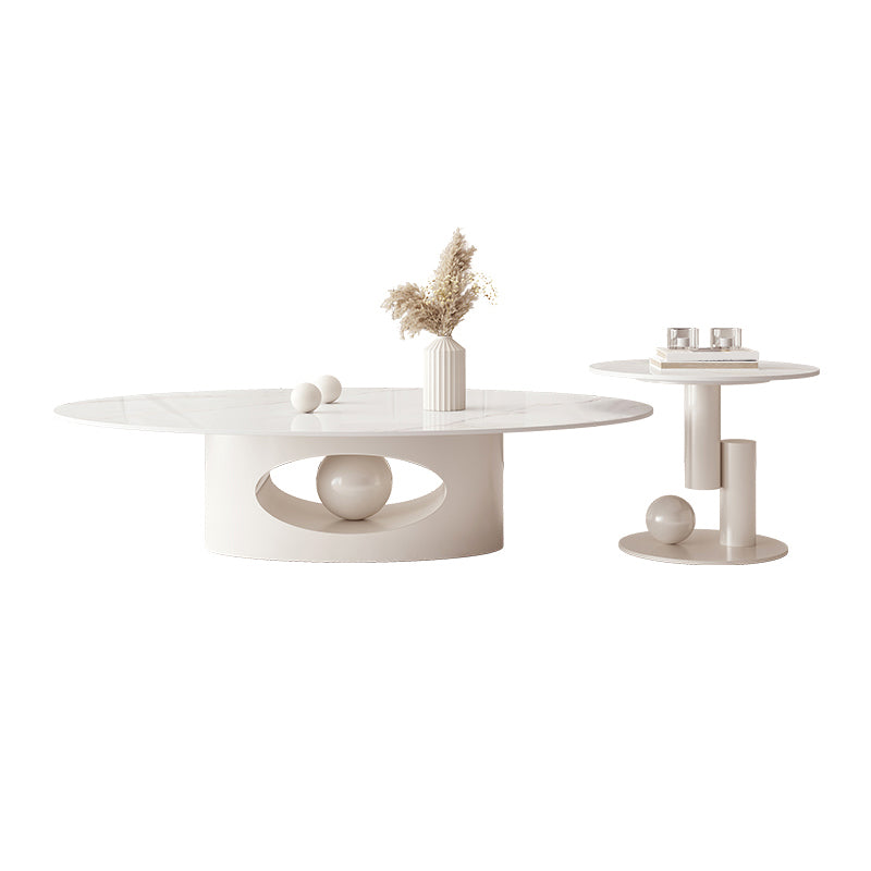Minimalism Abstract Coffee Table Slate Geometric Coffee or End Table