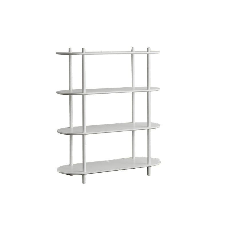 Wood Oval End Table with 4 Legs Base Storage Living Room Corner Table