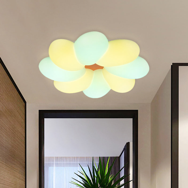 Cabritos de plástico floral Vaciado LED de descarga de LED Iluminación empotrada en blanco para dormitorio