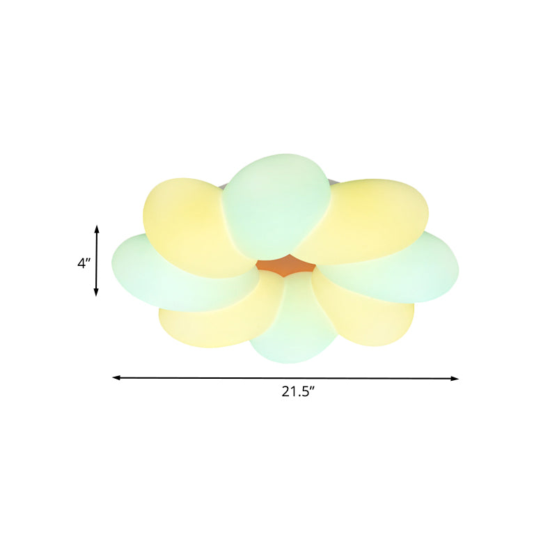 Cabritos de plástico floral Vaciado LED de descarga de LED Iluminación empotrada en blanco para dormitorio