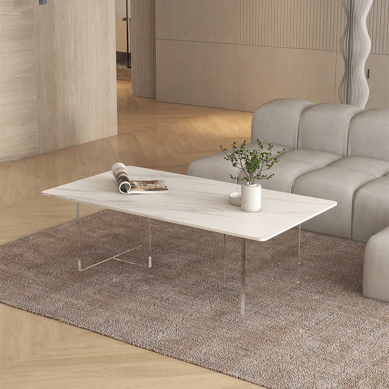 Slate Top Coffee Cocktail Table Sled Rectangle Coffee or End Table