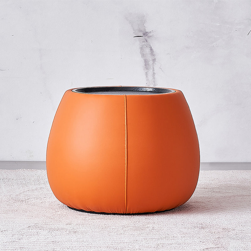 Tray Top Coffee Cocktail Table Wood Drum Coffee or End Table with Trunk Storage