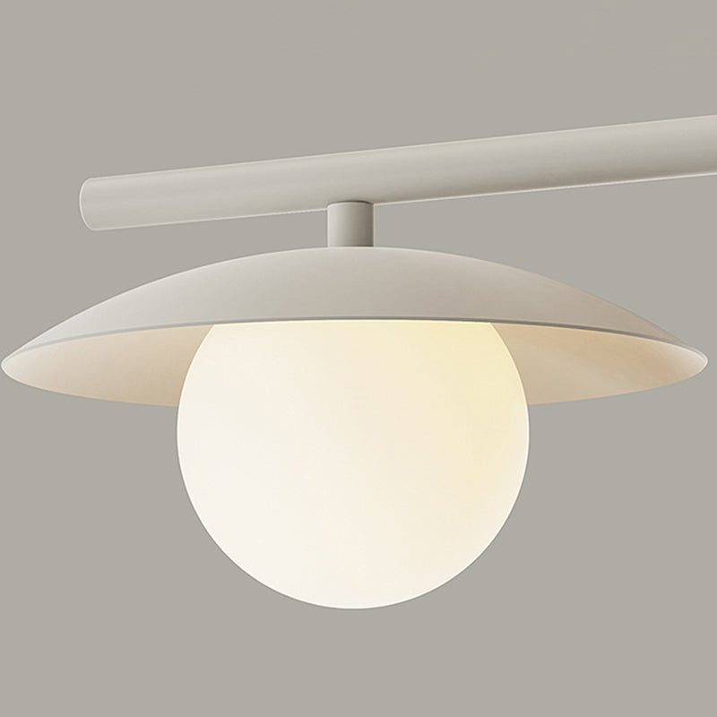 3/4-Light Modernism White Kitchen Island Lighting LED Island Pendant Lighting