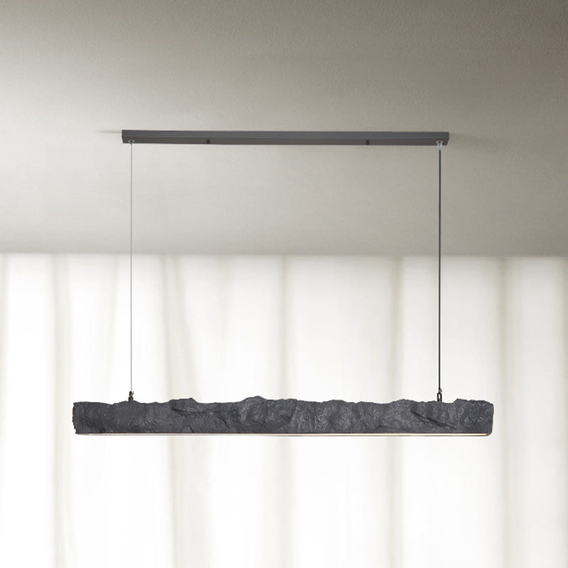 Linear Modern Kitchen Island Fixture Resin &* Acrylic LED Ceiling Pendant Fixture