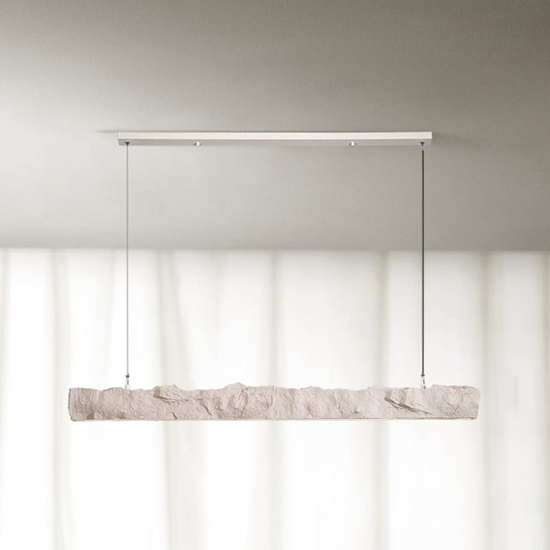 Linear Modern Kitchen Island Fixture Resin &* Acrylic LED Ceiling Pendant Fixture