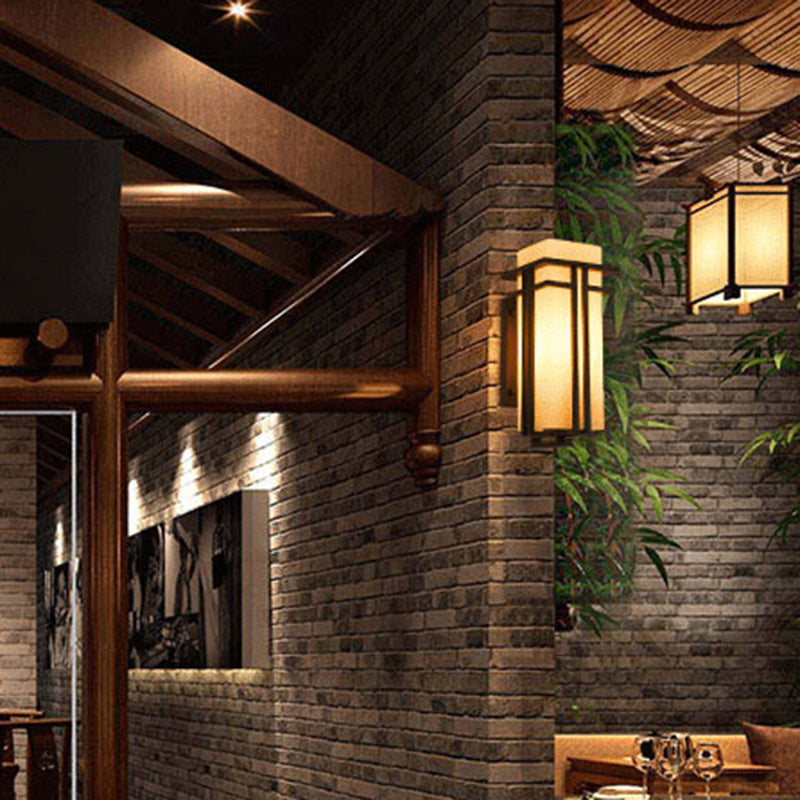 Modern Sconce Light Geometric Glass 1 Light Wall Lamp in Black