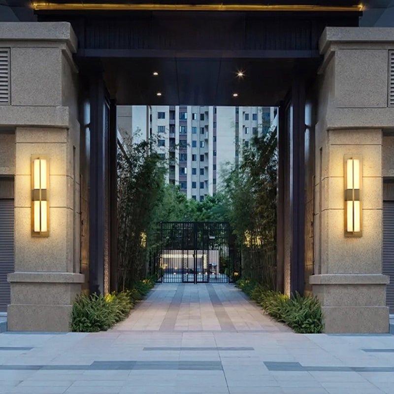 Modernism Wall Sconce Waterproof Outdoor Sconce Light Fixture with Marble