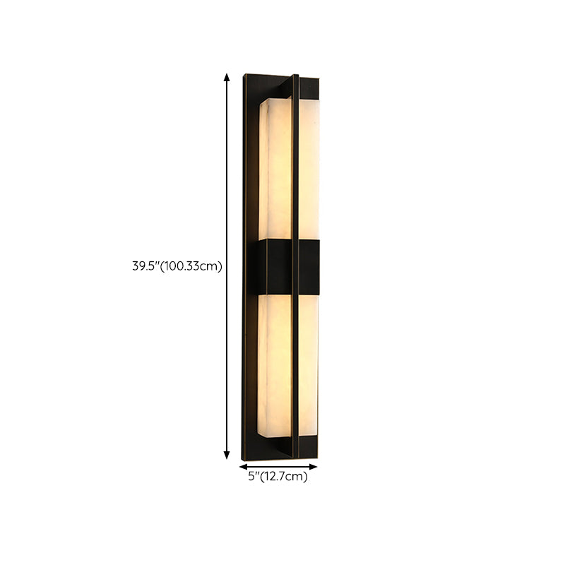 Modernism Wall Sconce Waterproof Outdoor Sconce Light Fixture with Marble