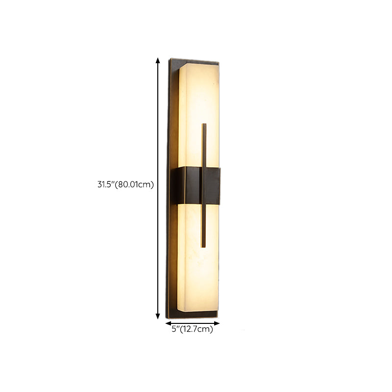 Modernism Wall Sconce Waterproof Outdoor Sconce Light Fixture with Marble