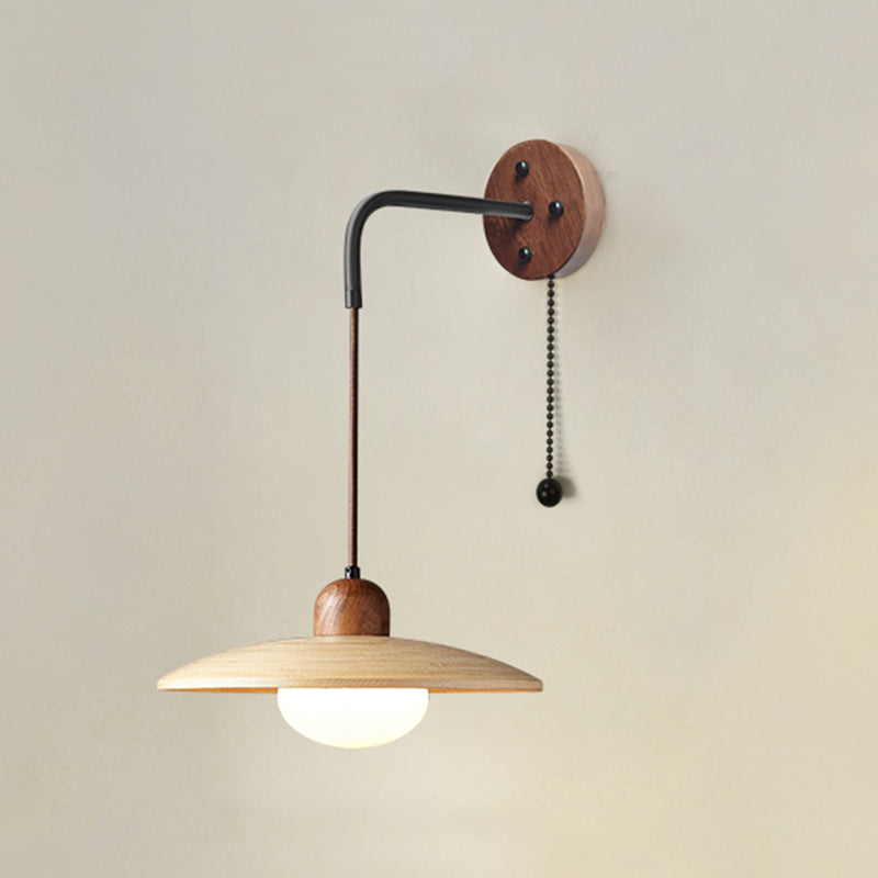 Modern Style Wall Mounted Sconce Wooden Wall Lights for Bedroom