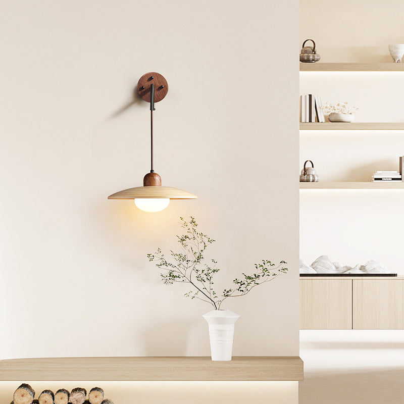 Modern Style Wall Mounted Sconce Wooden Wall Lights for Bedroom