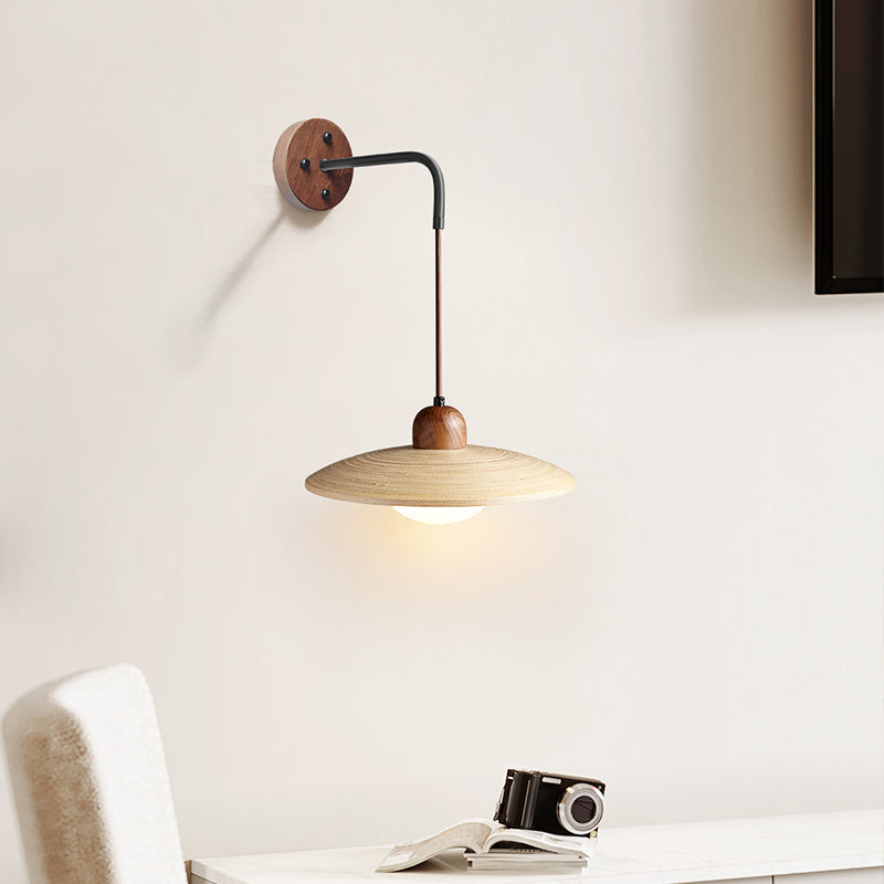 Modern Style Wall Mounted Sconce Wooden Wall Lights for Bedroom