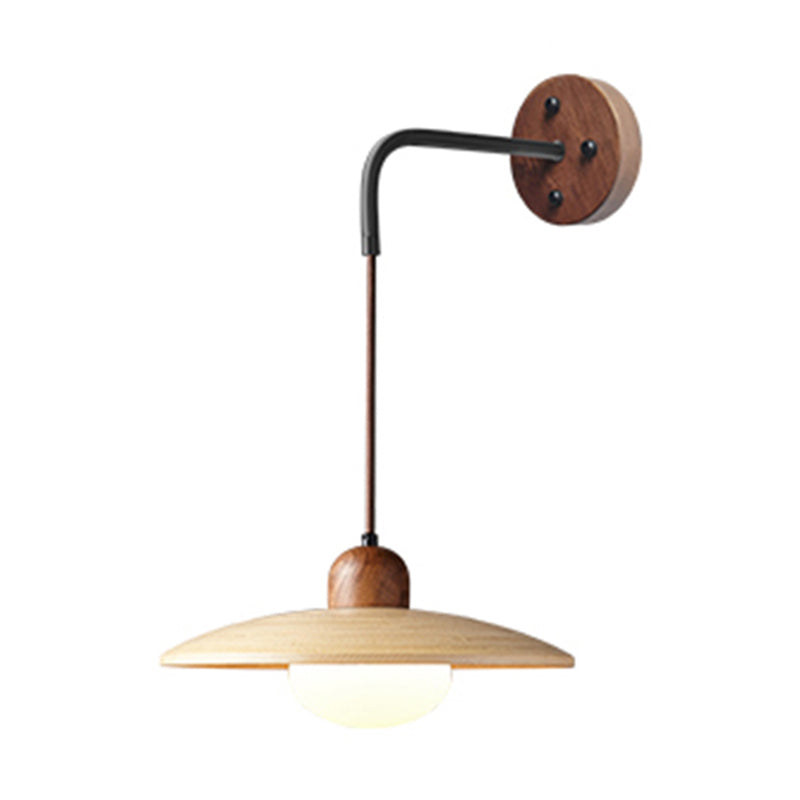 Modern Style Wall Mounted Sconce Wooden Wall Lights for Bedroom