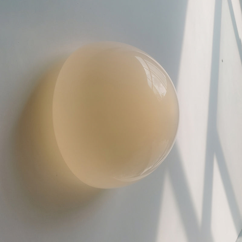 Glass Wall Mounted Sconce White Shade Wall Lights for Bedroom