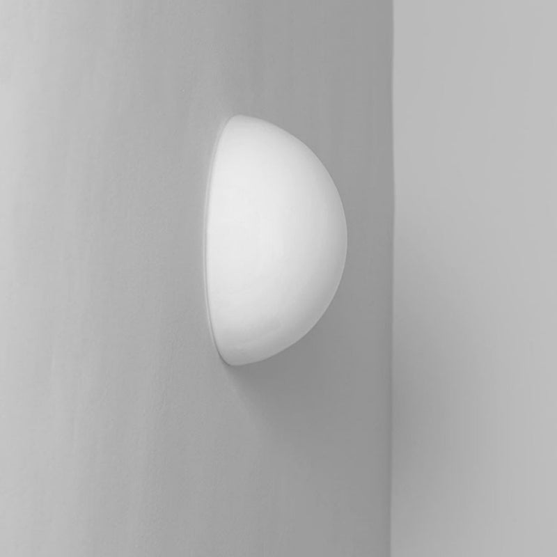 Glass Wall Mounted Sconce White Shade Wall Lights for Bedroom