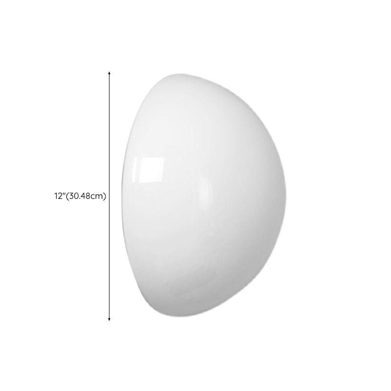 Glass Wall Mounted Sconce White Shade Wall Lights for Bedroom